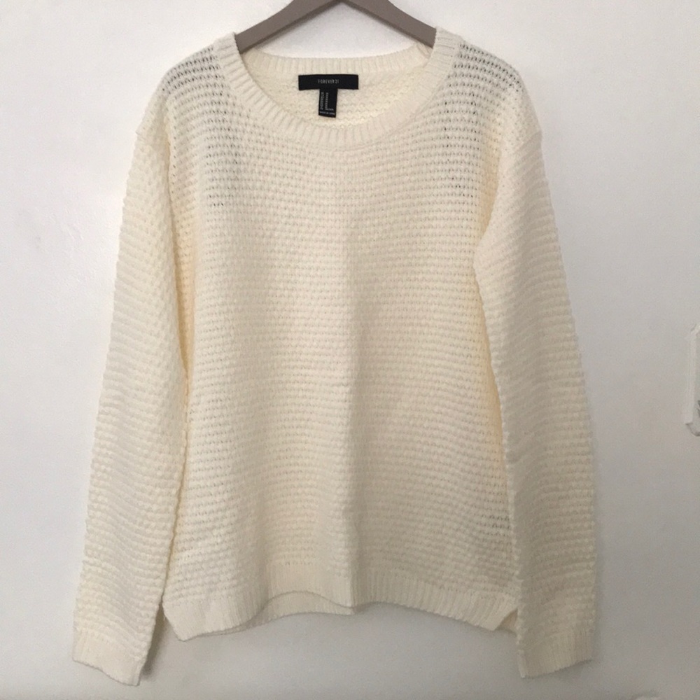 Cream Oversized Sweater